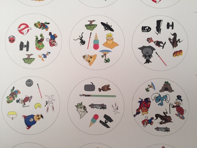 Jeu de Dobble personnalisé à 8 symboles par cartes