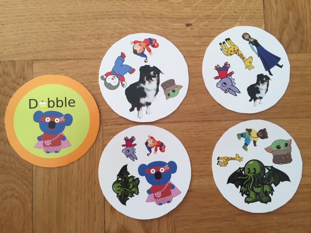 Jeu de Dobble personnalisé à 4 symboles par cartes